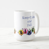 Kalm houden en Bingo houden Koffiemok (Voorkant rechts)