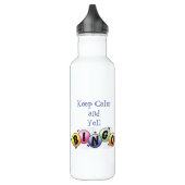 Kalm houden en Bingo houden Waterfles (Links)