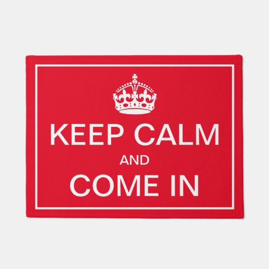 Kalm houden en binnenkomen deurmat (Voorkant)