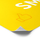 Kalm houden en blijven glimlachen poster (Hoek)