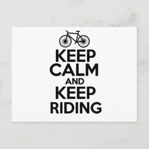 Kalm houden en blijven routeren briefkaart