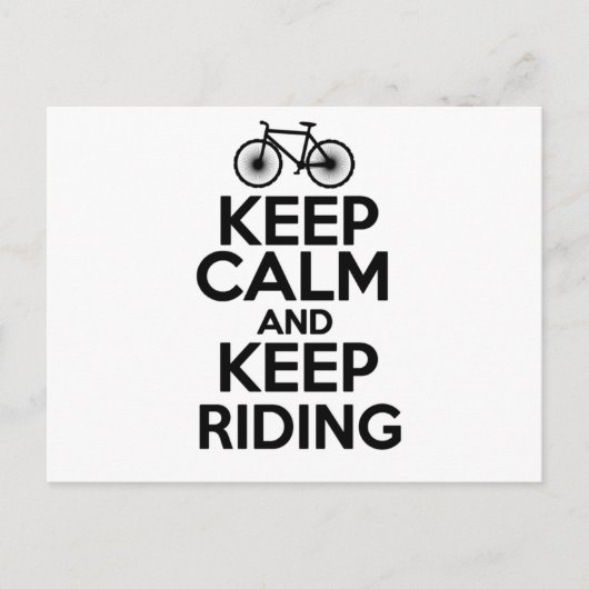 Kalm houden en blijven routeren briefkaart (Voorkant)