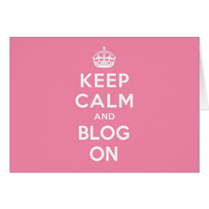 Kalm houden en blog aan
