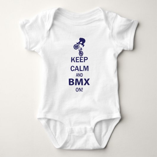 Kalm houden en BMX aan Romper (Voorkant)