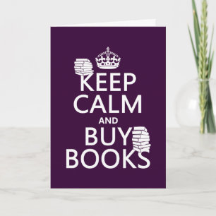 Kalm houden en Boeken kopen (in elke kleur) Kaart