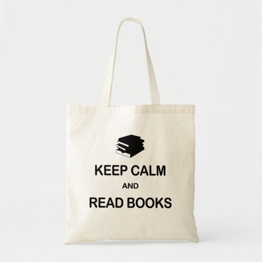 Kalm houden en Boeken lezen Tote Bag (Voorkant)