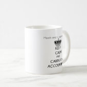 Kalm houden en boekhouden koffiemok (Voorkant rechts)