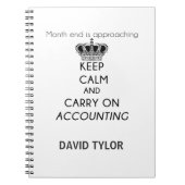 Kalm houden en boekhouden notitieboek (Voorkant)