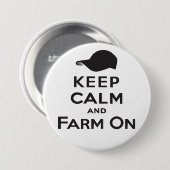 Kalm houden en Boerderij aan - Button (Voorkant /achterkant)