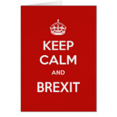 Kalm houden en Brexit bewaren (Voorkant)