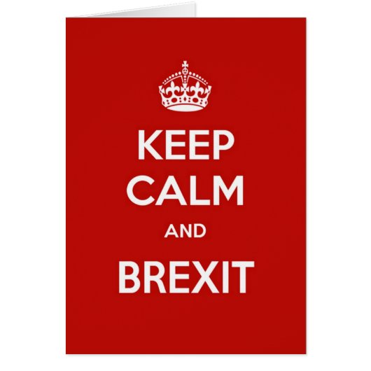 Kalm houden en Brexit bewaren (Voorkant)