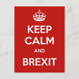 Kalm houden en Brexit bewaren Briefkaart