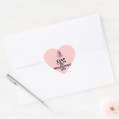 Kalm houden en Bridesmaid aan Hart Sticker (Envelop)