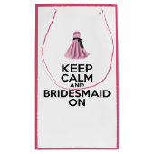 Kalm houden en Bridesmaid aan Klein Cadeauzakje (Achterkant)