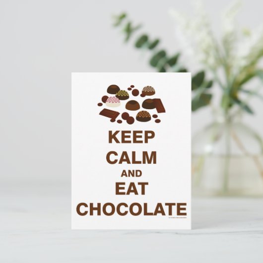 Kalm houden en briefkaart (Staand voorkant)