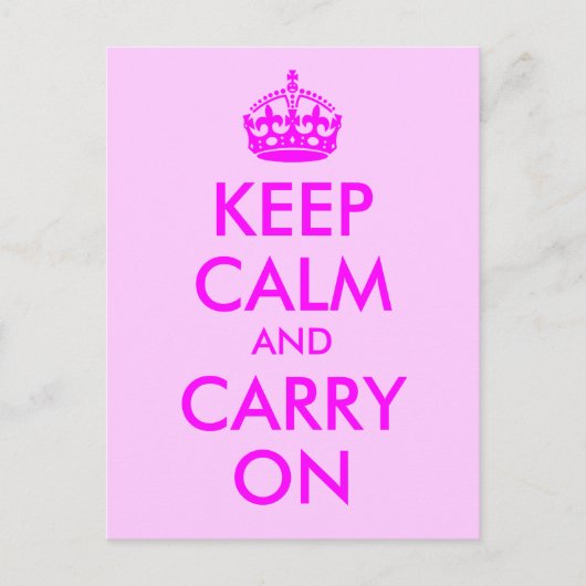 Kalm houden en Briefkaart doorgeven (Voorkant)