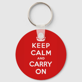Kalm houden en Brits Poster meenemen op T-shirten Sleutelhanger