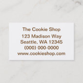 Kalm houden en brood eten visitekaartje (Achterkant)