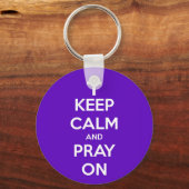 Kalm houden en brouwen op Paars Sleutelhanger (Voorkant)