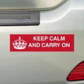 Kalm houden en Bumperstickers uitvoeren (Op auto)