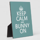 Kalm houden en Bunny aan Fotoplaat (Zijkant)