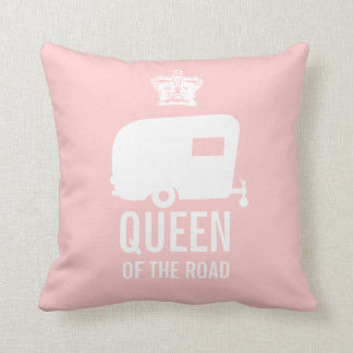 Kalm houden en Camp on - RV Queen of the Road Kussen