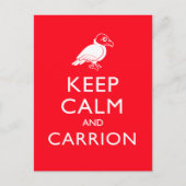 Kalm houden en Carrion Briefkaart (Voorkant)