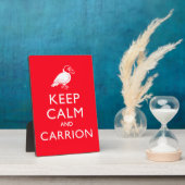 Kalm houden en Carrion Fotoplaat (Zijkant)