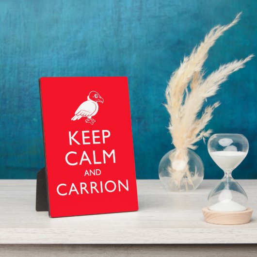 Kalm houden en Carrion Fotoplaat (Zijkant)