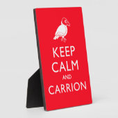 Kalm houden en Carrion Fotoplaat (Zijkant)