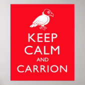 Kalm houden en Carrion Poster (Voorkant)