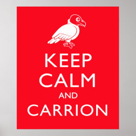 Kalm houden en Carrion Poster