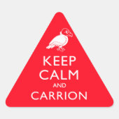 Kalm houden en Carrion Sticker (Voorkant)
