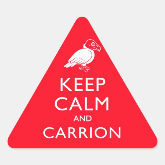 Kalm houden en Carrion Sticker (Voorkant)