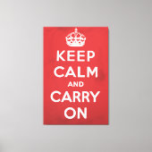 Kalm houden en cartoons uitvoeren canvas afdruk (Voorkant)