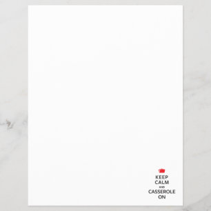 Kalm houden en Casserole aan Flyer