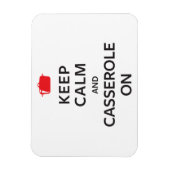 Kalm houden en Casserole aan Magneet (Verticaal)