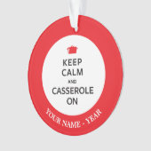 Kalm houden en Casserole aan Ornament (voorkant)