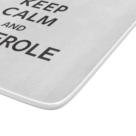 Kalm houden en Casserole aan Snijplank (Hoek)