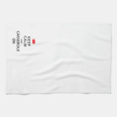 Kalm houden en Casserole aan Theedoek (Horizontaal)