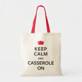 Kalm houden en Casserole aan Tote Bag (Voorkant)