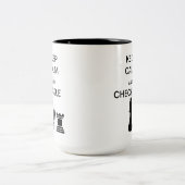 Kalm houden en Castle/Checkmate Two-Tone Mok (Center)