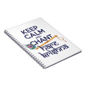 Kalm houden en Chant Hare Krishna Mantra Chanting Notitieboek (Rechterzijde)