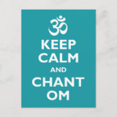 Kalm houden en Chant Om Briefkaart (Voorkant)