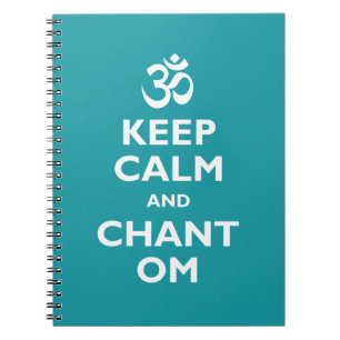 Kalm houden en Chant Om Notitieboek