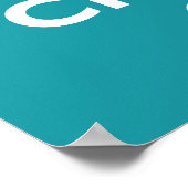 Kalm houden en Chant Om Poster (Hoek)