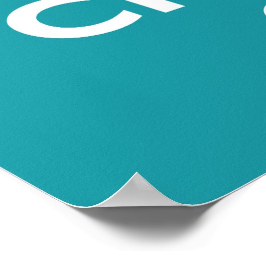 Kalm houden en Chant Om Poster (Hoek)