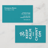 Kalm houden en Chant Om Visitekaartje (Voorkant / Achterkant)