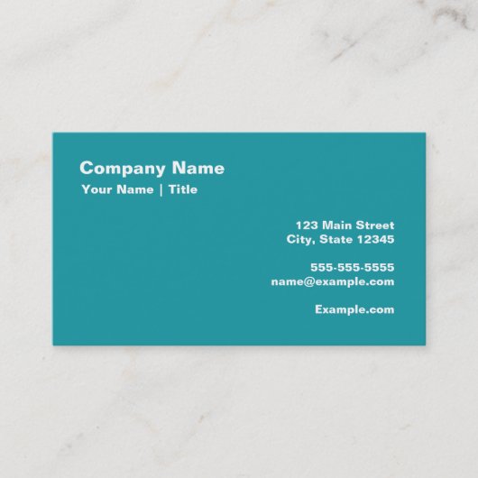 Kalm houden en Chant Om Visitekaartje (Voorkant)