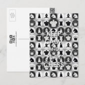 Kalm houden en Chess afspelen Briefkaart (Voorkant / Achterkant)